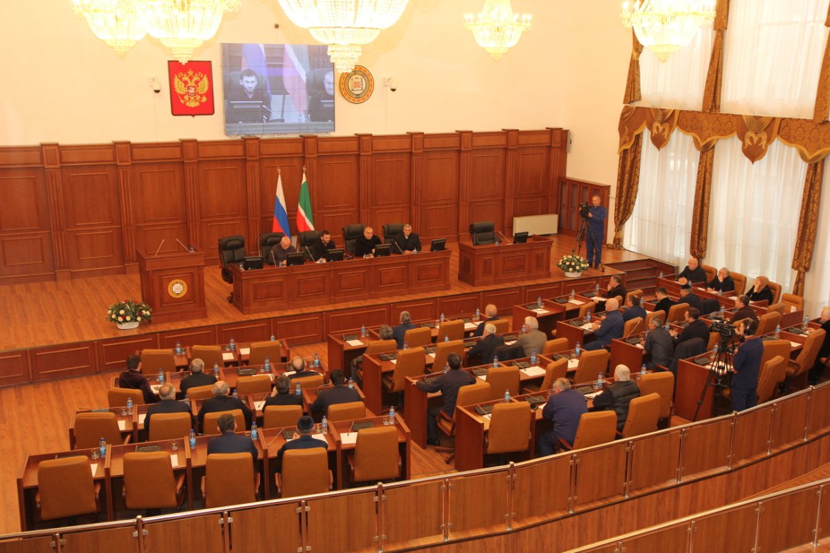 Состоялось 66-e заседание Парламента Чеченской Республики